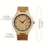 🕰️✨ Men’s Carbon Fiber-Style Bamboo Watch – Luxury Golden & Black Analog Quartz Timepiece for Every Occasion 🌟