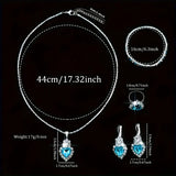 💖 Complete 5-in-1 Gift Set for Women – Timeless Elegance with a Sparkle of Love