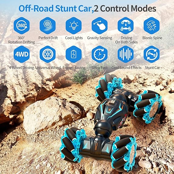 🚗💨 Unleash Action-Packed Fun with the 2.4GHz RC Stunt Car!